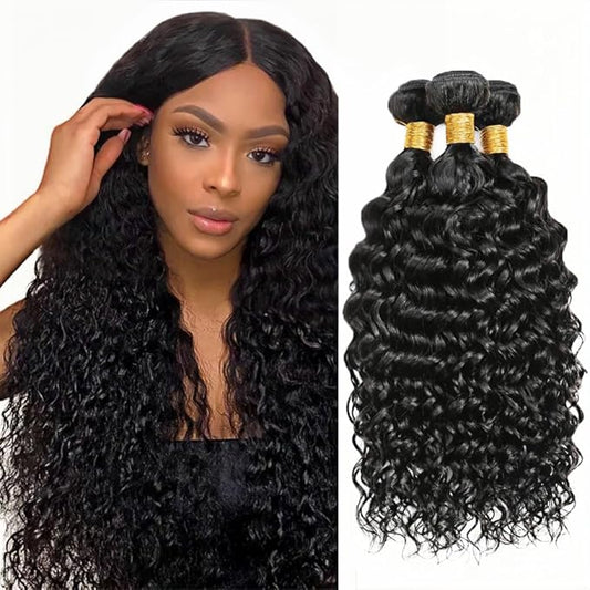 Color 1B Bundles Human Hair Kinky Curly Bundles Color 1B Kinky Curly Human Hair Bundles Mixed Length 3 Bundles 18 20 22 Inch