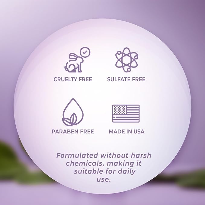 Purple Shampoo for Blondes, Gray, Brassy & Color Treated Hair, Sulfate Free, Enriched with Green Tea & Chamomile & Avocado Oil - Nourishing & Hydrating Blonde Shampoo - 16 fl oz
