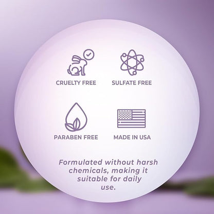 Purple Shampoo for Blondes, Gray, Brassy & Color Treated Hair, Sulfate Free, Enriched with Green Tea & Chamomile & Avocado Oil - Nourishing & Hydrating Blonde Shampoo - 16 fl oz