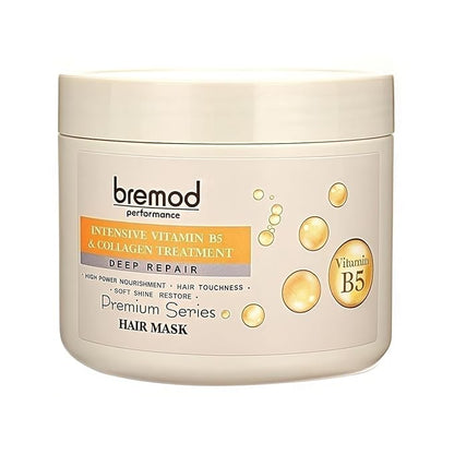 Vitamin B5 & Collagen Hair Mask Deep Repair Treatment for Dry, Damaged Hair Strengthens, Moisturizes, Boosts Volume, Creates Soft, Workable Hold 16.9 Fl Oz
