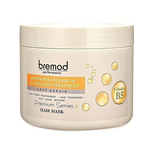 Vitamin B5 & Collagen Hair Mask Deep Repair Treatment for Dry, Damaged Hair Strengthens, Moisturizes, Boosts Volume, Creates Soft, Workable Hold 16.9 Fl Oz