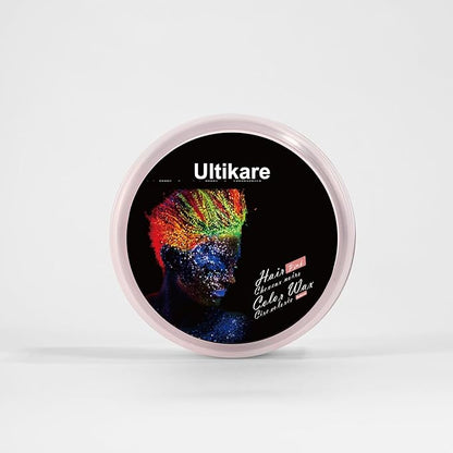 Ultikare Kids Hair Coloring Gel - Temporary Light Pink Hair Wax, Washable Hair Dye Cream, Natural Hair Paint for Hairstyling, Halloween, Cosplay, Parties, and Gifts - 3.4 Fl Oz