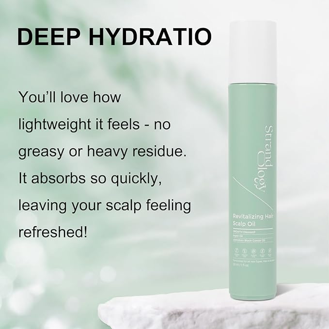 Revitalizing Scalp Oil Roll On, Organic Hair Oil for Women & Men - Nourishing Hair & Scalp Treαtment for All Hair Types 1 fl oz
