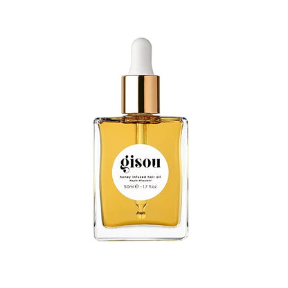 Gisou Honey Infused Hair Oil, Award-Winning Hydration, Frizz Control & Shine Treatment, Mirsalehi Honey & Botanical Oils, Heat Protection up to 450°F, All Hair Types (50ml)
