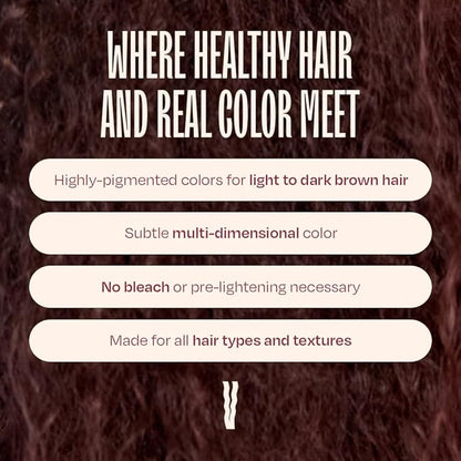 Overtone Daily Color Depositing Conditioner: 8oz Temporary Coloring Conditioner w/Shea Butter & Coconut Oil, Refresh Color & Prevent Fading, Vegan & Cruelty-Free, Rose Gold For Brown is Golden Rose
