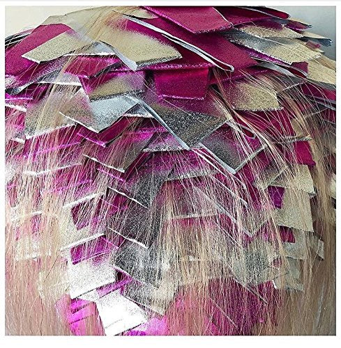 Framar Magenta Hair Foils For Highlighting - Pop Up Hair Foil, Highlight Foils For Hair, Aluminum Foil Sheets, Salon Foils For Hair Stylist, Hair Dye Supplies, Non Slip 500 Pop Up Foil Sheets