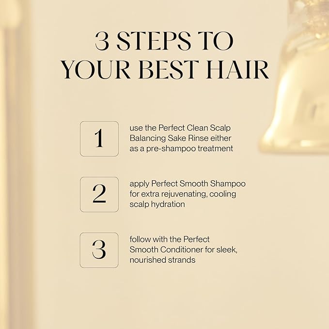 NatureLab.TOKYO Frizz-Free Hydration Limited Edition Set: Includes Smooth Shampoo, Conditioner & Scalp Sake Rinse – Hydrates & Tames Frizz, Balances Scalp Microbiome, Includes Furoshiki Wrap