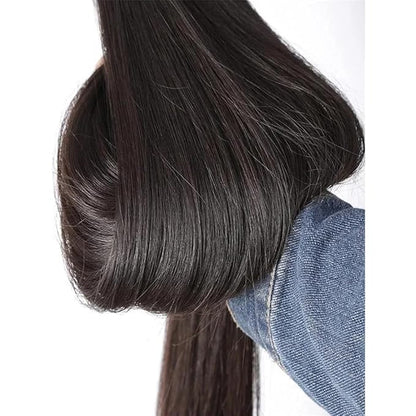 Straight Hair Bundles Natural Black Straight Human Hair Bundles Silky Soft 16 18 20 Inch Double Weft Brazilian Unprocessed Remy Hair Extensions Tangle Free Deals