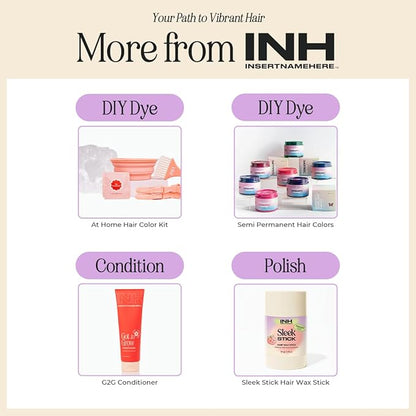 INH Semi Permanent Hair Color | Color Depositing Conditioner, Aquamarine Hair Dye | No Bleach No Peroxide Temporary Blue Green Tint for Women, Men | Vegan, Ammonia Free, Sulfate Free, Ready to Use 6oz