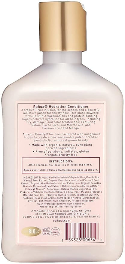 Rahua Hydration Hydrating Hair Conditioner, 9.3 Fl Oz, Moisturizing Conditioner with Naturally Infused, Plant Powered Ingredients, Mango & Passion Fruit, Hair Care for Dry Hair, Frizz & Scalp Care