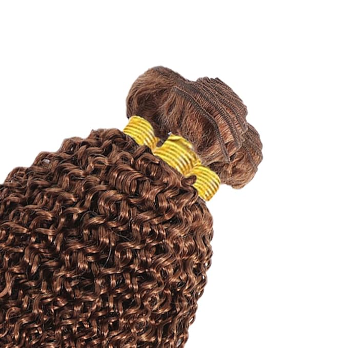 Light Brown Human Hair Bundles Color #30 Water Wave Bundle Light Brown Human Hair 3 Bundles 24 26 28 Inch Niegmeag Double Weft Remy Color #30 Bundle