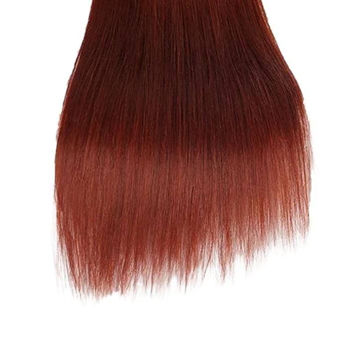 Copper Red Human Hair Bundles Auburn Straight Bundles 16 18 20 Inch Huxowax Virgin Soft And Silky Remy Hair Extensions Color 33 Straight Bundle 300g