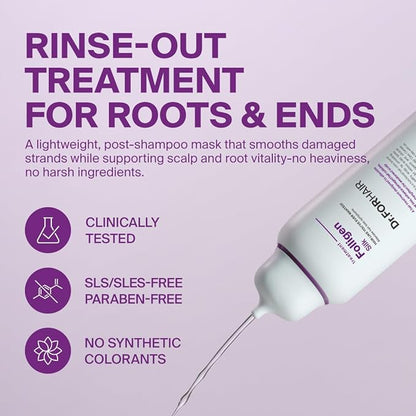 DR.FORHAIR Folligen Silk Treatment 10.14 fl oz 300 ml for Thinning Hair Dry Damaged Cuticles Growth Care Silicone Free