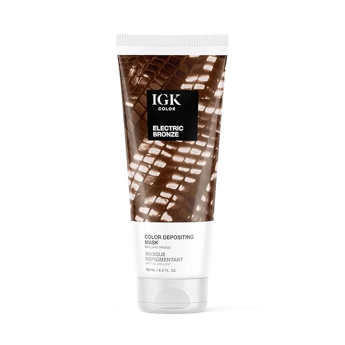IGK Hair Gloss Toner & Color Depositing Mask | Muted Honey Semi-Permanent | Vegan + Cruelty Free | Honey Please