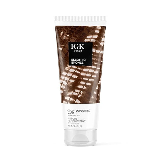 IGK Hair Gloss Toner & Color Depositing Mask | Muted Honey Semi-Permanent | Vegan + Cruelty Free | Honey Please
