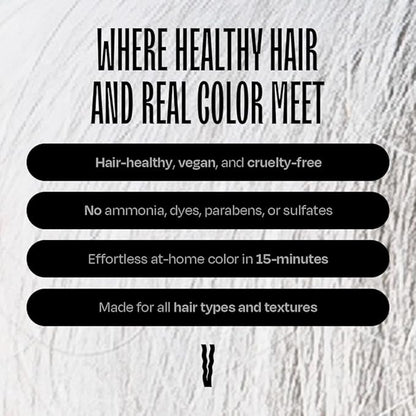 Overtone Color Depositing Semi-Permanent Hair Dye Conditioner - 8 oz For Natural & Color-Treated Hair, Moisturizing Shea Butter & Coconut Oil - Vegan & Cruelty-Free, Pastel Silver is now Serene Silver
