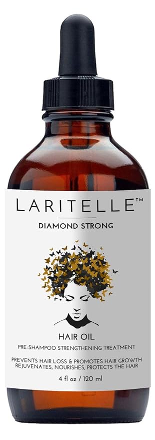 Diamond Strong Hair Growth Treatment Oil – 4 oz – Organic Anti‑Thinning Scalp Oil with Jojoba, Saw Palmetto, Nettle & Rosemary – Vegan, Sulfate‑Paraben‑Free