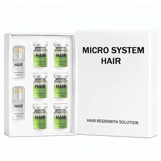 Hair Regrowth System – Advanced Hair Growth Treatment with Ginseng, Eclipta Prostrata, Peppermint Oil & Ginger Root, Thickening Serum for Men & Women (1)