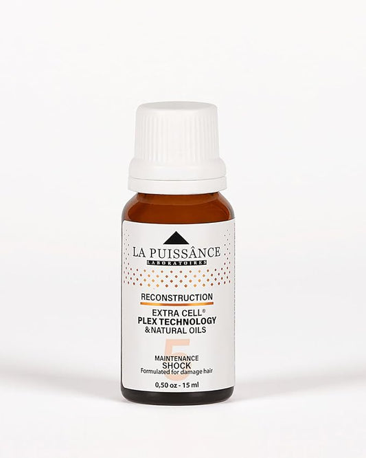 LA PUISSANCE Extra Cell Plex Hair Ampoule Step 5 for frizzy and Damaged Hair - Concentrated Treatment for Severely Damaged Hair - Strengthens & Hydrates - Ideal for Home and Salon Use
