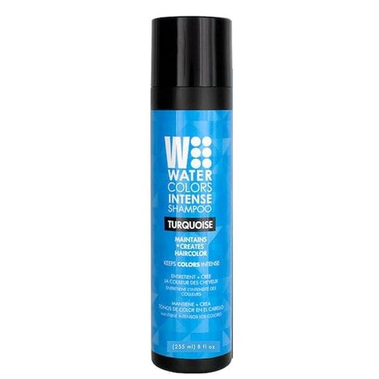 Watercolors by Tressa INTENSE 3-in-1 Color Depositing Shampoo, Semi Permanent Hair Color, Hair Dye Shampoo for Curly, Dry, and Normal Hair, 8 fl oz - TURQUOISE