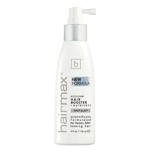 Hairmax Acceler8 Hair Booster + Nutrients - Topical Hair Regrowth Treatment - Thinning Hair Loss Solution - Advanced Scalp Care - Minimizes Hair Shedding - B Vitamins & Omega 6-4 fl oz