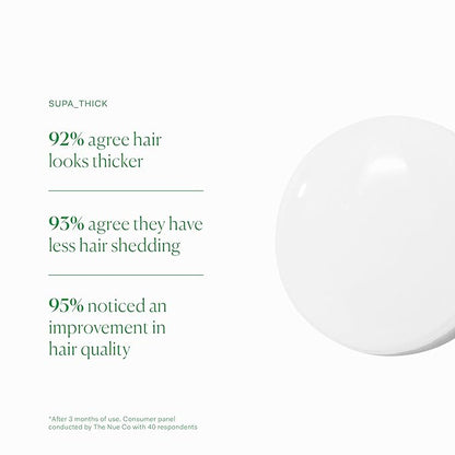 The Nue Co. SUPA THICK Topical Hair Supplement, Supports Hair Growth and Reduces Shedding, Scalp Serum for Hair Density, Vegan, 4 oz / 100 mL