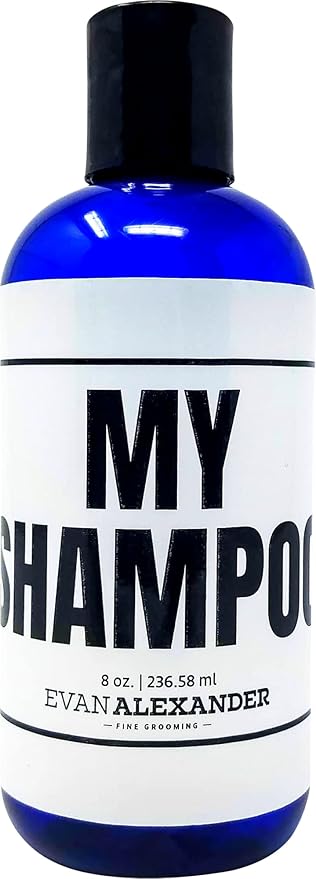 Evan Alexander Grooming MY Shampoo - Supports Hair Growth and Nourishes the Scalp with Peppermint Oil, Tea Tree Oil, Organic Aloe Vera - Vegan - 8 oz - Great Scent