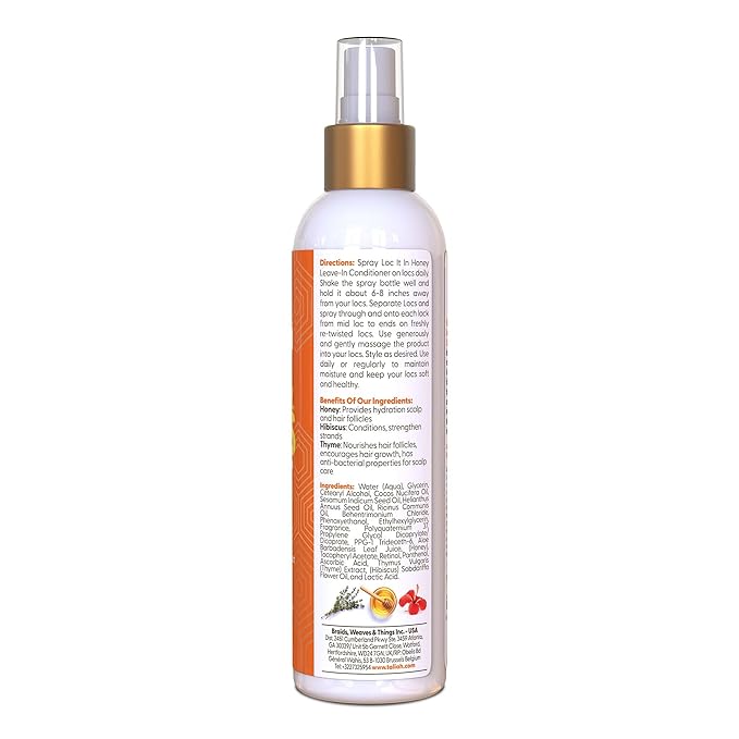 Taliah Waajid Love My Locs Honey Hibiscus Leave-In Conditioner, 8oz - Healthy Radiant Locs