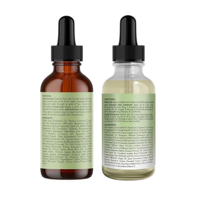 Mielle Men's Grooming Bundle Rosemary Mint - 5-Piece Complete Routine - Biotin-Infused Shampoo, Conditioner, Scalp & Hair Oils, Hair Quenching Pomade