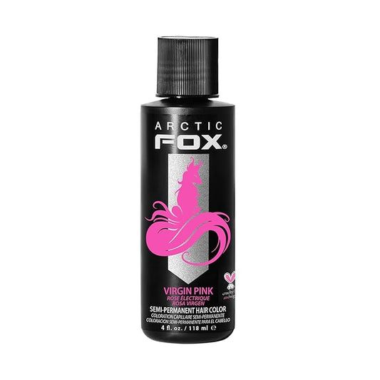ARCTIC FOX Vegan and Cruelty-Free Semi-Permanent Hair Color Dye (4 Fl Oz, VIRGIN PINK)