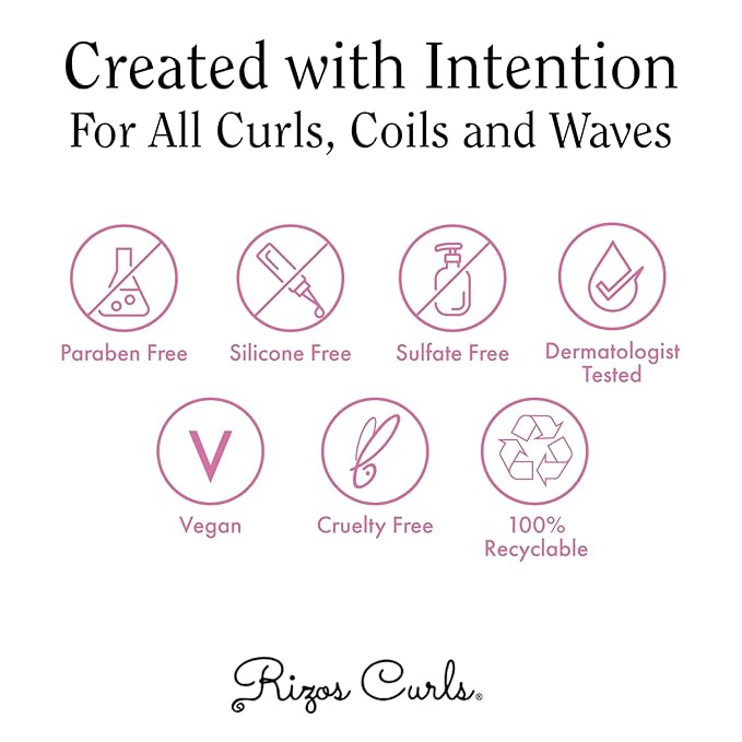Rizos Curls Alcohol-Free Curl Hair Spray – Flexible Hold, Volume & Frizz Control – Adds Shine & Bounce for All Hair Types Wavy, Curly, Coily 1a–4c – Sulfate, Paraben & Alcohol-Free