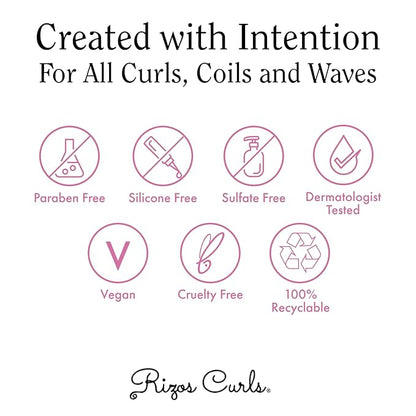 Rizos Curls Alcohol-Free Curl Hair Spray – Flexible Hold, Volume & Frizz Control – Adds Shine & Bounce for All Hair Types Wavy, Curly, Coily 1a–4c – Sulfate, Paraben & Alcohol-Free