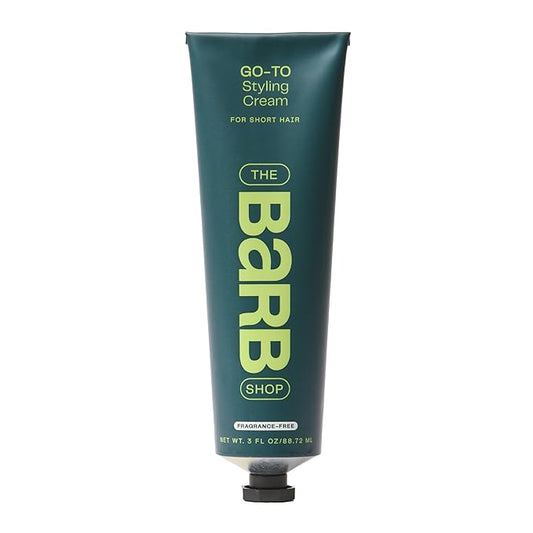 Barb Styling Cream for Women and Men - Soft Hold Hair Styling Cream for Frizz Control and Curl Definition - Lightweight, Natural Finish - Fragrance Free - 3 fl oz