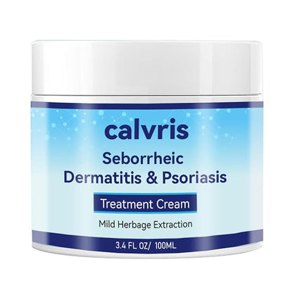 Calvris Scalp Comfort Balm - Steroid-Free Botanical Formula for Dry, Itchy Scalp & Skin, 3.4 Fl Oz | Natural Soothing Relief with Cooling Sensation
