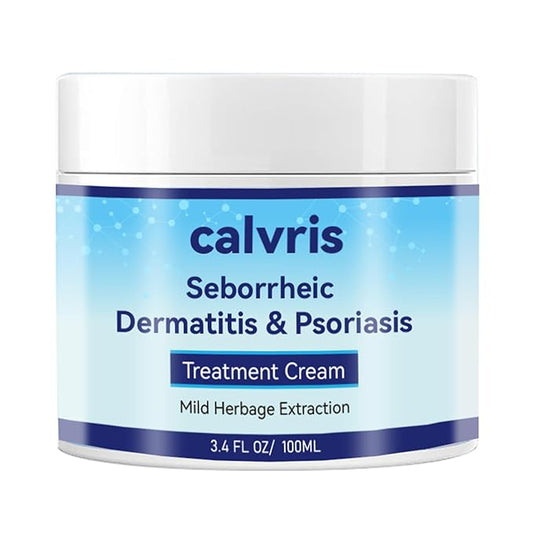 Calvris Scalp Comfort Balm - Steroid-Free Botanical Formula for Dry, Itchy Scalp & Skin, 3.4 Fl Oz | Natural Soothing Relief with Cooling Sensation