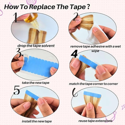 Auburn Tape in Hair Extensions Human Hair Long Invisible Silky Straight Tape in Real Human Hair Extensions for Women