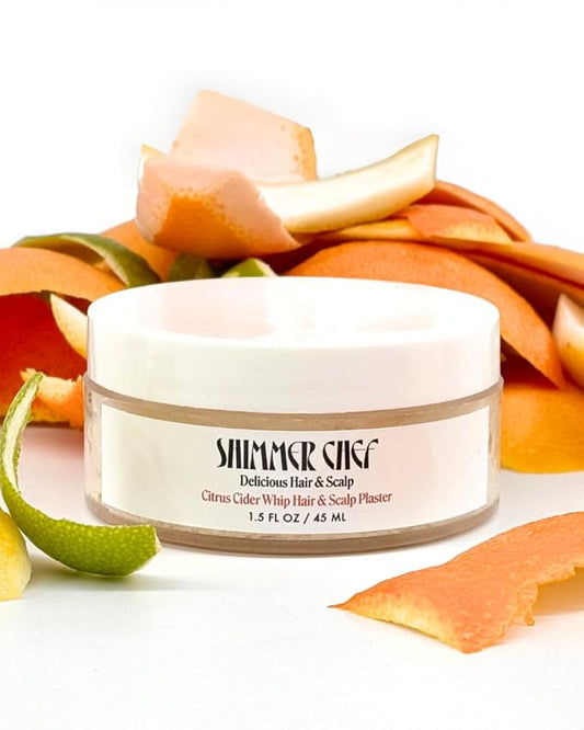Citrus Cider Whip Hair Plaster | Vitamin C Infusion for Radiant Hair | Fruit Butters, Orange Peel Serum, Argan & Coconut Oils | Neurocosmetic Hair & Scalp Treatment 1.5 oz