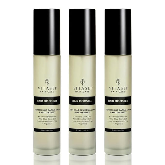 Hair Booster for Women & Men – Hair Revitalizing Serum with Capilia Longa & Arginine for Thick, Dry, Long, Damaged Hair – Peptide-Enriched Hair Tonic, 2 Fl Oz - Pack of 3