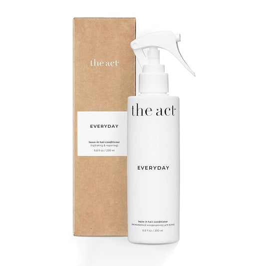 The Act Everyday Leave In Hair Conditioner Spray, Anti-Static, Nourishing, Hydrating Leave-in Cream Spray, Heat Protectant for Hair, Strengthening, Frizz Control, All Hair Types, 6.8 fl oz