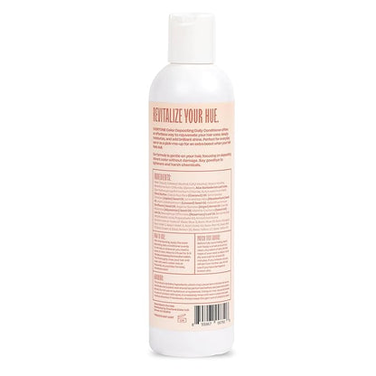 Overtone Daily Color Depositing Conditioner: 8oz Temporary Coloring Conditioner w/Shea Butter & Coconut Oil, Refresh Color & Prevent Fading, Vegan & Cruelty-Free, Rose Gold is Desert Rose