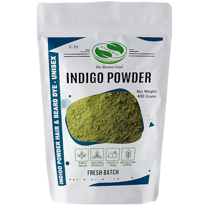 400 Grams INDIGO POWDER For Hair Dye/Color - The Henna Guys