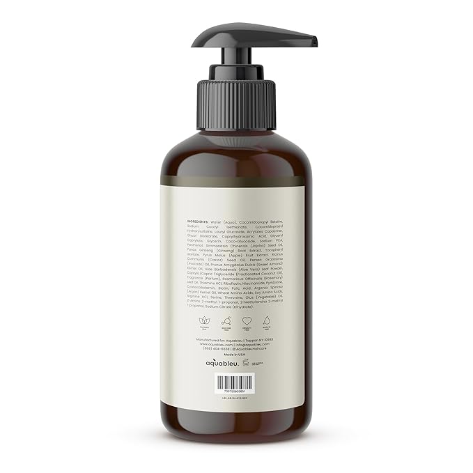 Advanced Therapy Anti-Thinning Rosemary Oil Shampoo with 14 All-Natural Ingredients for Volume, Strength, and Thickness (16oz)