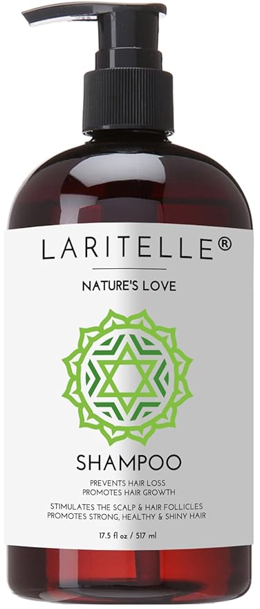 Nature’s Love Organic Shampoo – 17.5 oz – Anti-Thinning Hair Growth, Rich Botanical Hydrosols & Keratin • Color Safe • Made in California