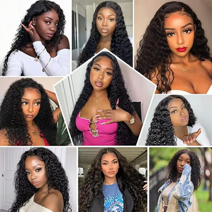 Deep Wave Single Bundle 12 Inch Natural Black Deep Wave Bundles Color 1B Human Hair Bundles Deep Wave Human Hair Bundles