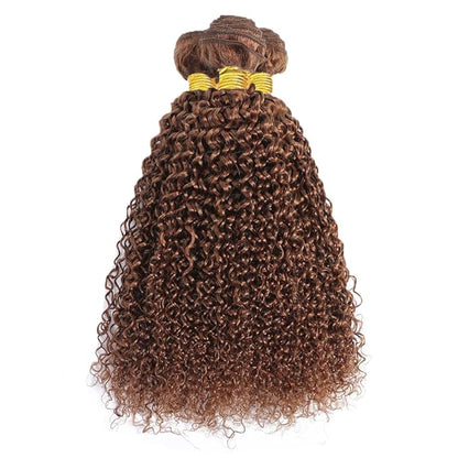 Light Brown Human Hair Bundles Color #30 Water Wave Bundle Light Brown Human Hair 3 Bundles 24 26 28 Inch Niegmeag Double Weft Remy Color #30 Bundle