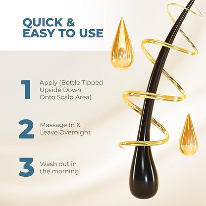 Saw Palmetto Extract Pumpkin Seed Oil for Hair Growth - 10X Potency Targeted Scalp Treatment with Castor, Lavender Scent, Rosemary Oil for Hair 4oz (118ml)