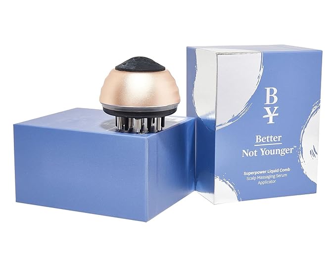 Better Not Younger Scalp Massaging Serum Applicator for Women Over 40 with Thinning Hair – Superpower Liquid Comb Tool for Hair Growth – Evenly Distributes Scalp Serums.