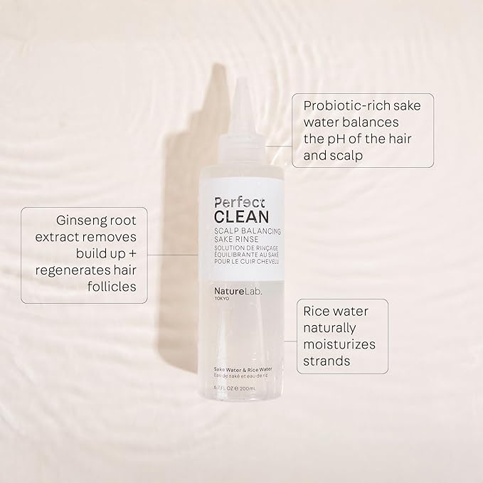 NatureLab.TOKYO Frizz-Free Hydration Limited Edition Set: Includes Smooth Shampoo, Conditioner & Scalp Sake Rinse – Hydrates & Tames Frizz, Balances Scalp Microbiome, Includes Furoshiki Wrap
