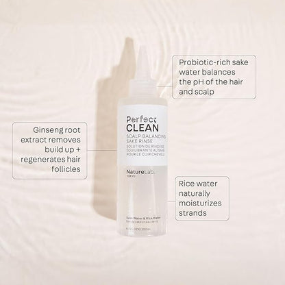 NatureLab.TOKYO Frizz-Free Hydration Limited Edition Set: Includes Smooth Shampoo, Conditioner & Scalp Sake Rinse – Hydrates & Tames Frizz, Balances Scalp Microbiome, Includes Furoshiki Wrap