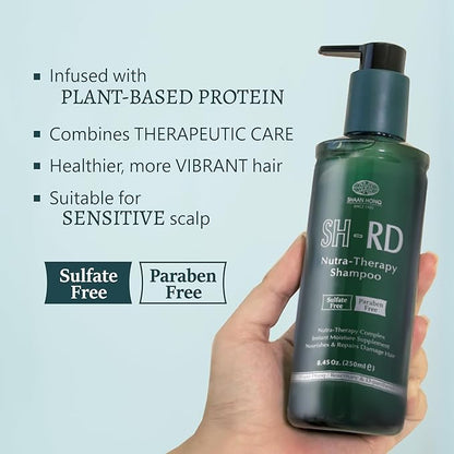 SH-RD Nutra-Therapy Shampoo for Dry, Damaged, Color-Treated, Frizzy & Bleached Hair | Repair Treatment with Proteins for Split Ends & Moisture | Sulfate-Free - 8.45oz/250ml